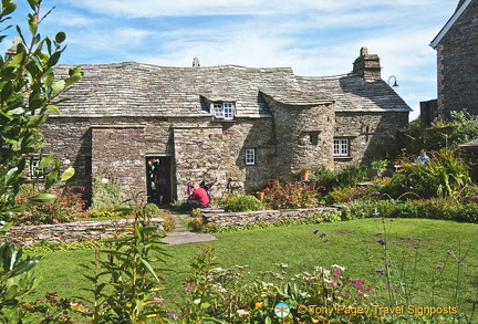 Tintagel Old Post Office back garden