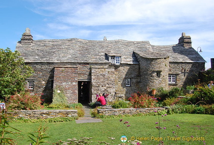 Tintagel Old Post Office back garden