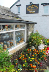 Tintagel pottery shop next to Ye Olde Malthouse Inn