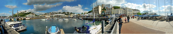 A panorama of Torquay seafront