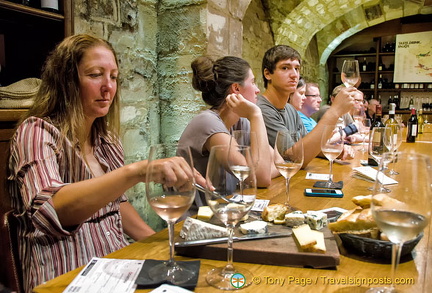 You can order a cheese board to go with your wine tasting