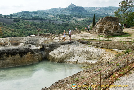 Large pool of thermal water