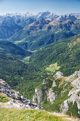 View of the Dolomites