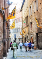 Tony exploring the streets of Siena