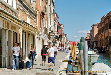 Fondamenta dei Vetrai in Murano