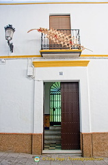 Interesting balcony decoration