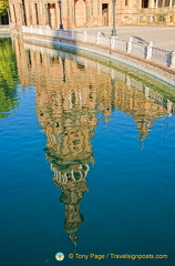 Water reflection of the tower