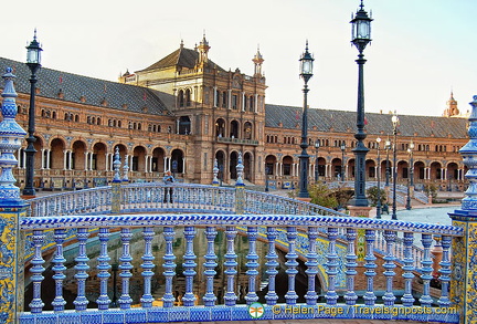 Beautiful tilework on the bridges