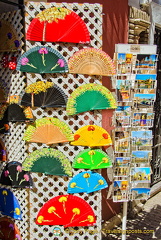 Colourful Spanish fans