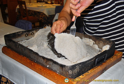 Baked fish at the Casa Florido