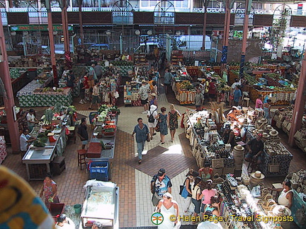 Central Market interior.
Papeete, Tahiti