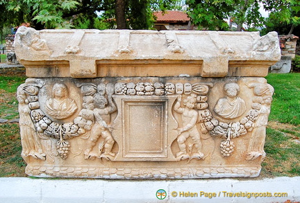 Decorated sarcophagus at Aphrodisias