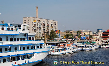 Arriving in Kyiv (Kiev) by river