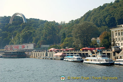 Arriving in Kyiv (Kiev) by river